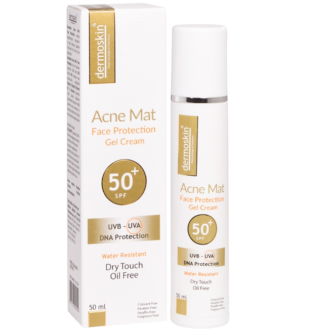 Dermoskin Sun SPF+ Acne Mat Face Protection Gel Cream